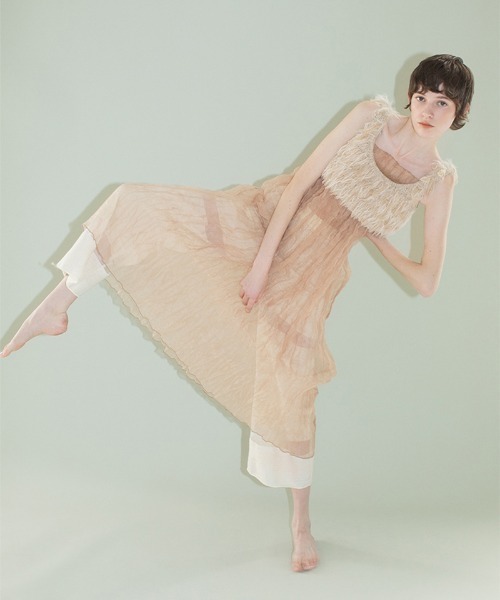 Recycle Organdy Pleats Dress（ワンピース）｜leinwande（ライン 