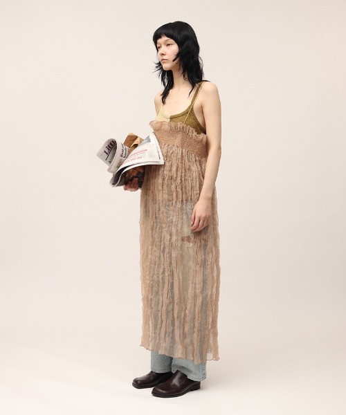 Recycle Organdy Pleats Dress（ワンピース）｜leinwande（ライン  