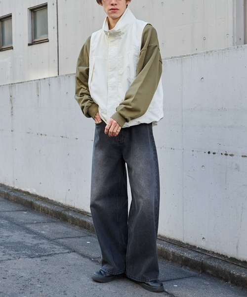 COLONY 2139(コロニートゥーワンスリーナイン)の「G.Y.M ナイロンタスランベスト(ベスト・メンズ・ブラック/ホワイト・MEDIUM/LARGE)」の8枚目の写真