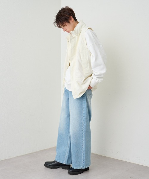 COLONY 2139(コロニートゥーワンスリーナイン)の「G.Y.M ナイロンタスランベスト(ベスト・メンズ・ブラック/ホワイト・MEDIUM/LARGE)」の10枚目の写真