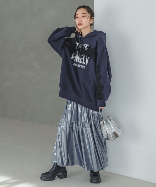 JEANASIS（ジーナシス）の「mix material boots/995558（ブーツ・レディース・ベージュ系その他/ブラック/グレー系その他・MEDIUM/LARGE）」の15枚目の写真