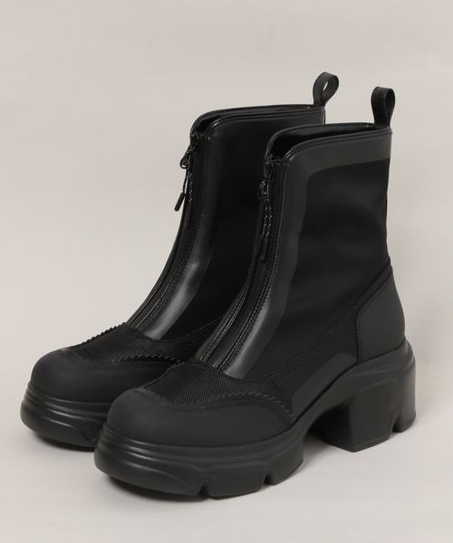 JEANASIS（ジーナシス）の「mix material boots/995558（ブーツ・レディース・ベージュ系その他/ブラック/グレー系その他・MEDIUM/LARGE）」の21枚目の写真