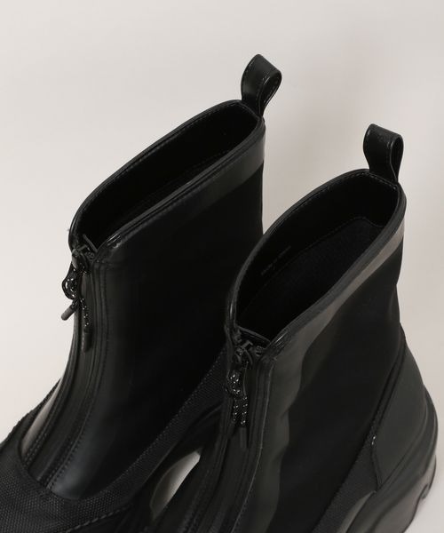 JEANASIS（ジーナシス）の「mix material boots/995558（ブーツ・レディース・ベージュ系その他/ブラック/グレー系その他・MEDIUM/LARGE）」の4枚目の写真