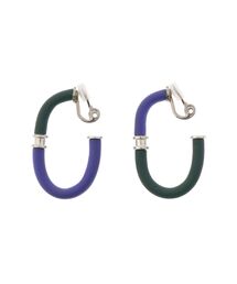 UN3D. | 2トーンカーブイヤリング(イヤリング)