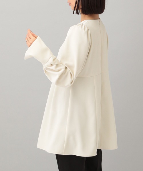 A part by（アパートバイ）の「ペプラムブラウス（シャツ/ブラウス・レディース・アイボリー/ブラック・FREE）」の4枚目の写真