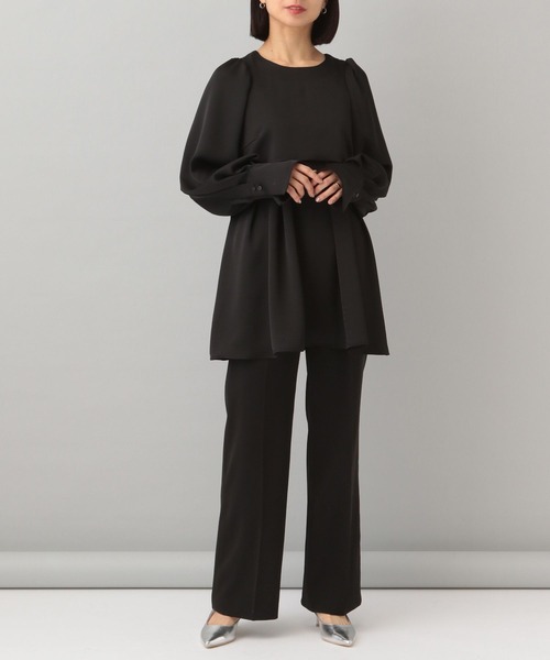 A part by（アパートバイ）の「ペプラムブラウス（シャツ/ブラウス・レディース・アイボリー/ブラック・FREE）」の5枚目の写真