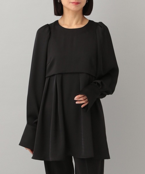 A part by（アパートバイ）の「ペプラムブラウス（シャツ/ブラウス・レディース・アイボリー/ブラック・FREE）」の7枚目の写真