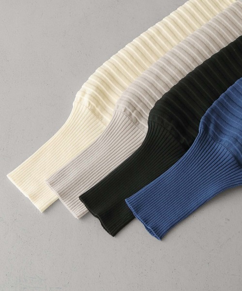 cheriella（シェリエラ）の「【cheriella】WEB限定デザインスリーブスポンディッシュニット WEB LIMITED DESIGN SLEEVE SPONDISH KNIT（ニット/セーター・レディース・ブラック/ブルー系その他/ライトグレー/アイボリー・M）」の9枚目の写真