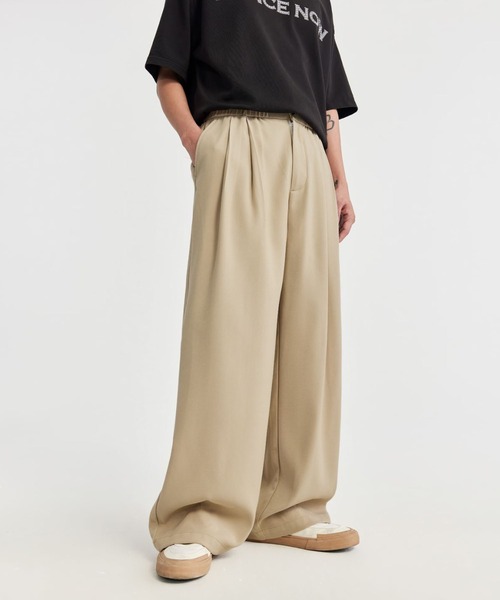 【セール】ワイドレッグ バギー トラウザーパンツ（スラックス）｜CORPUS TOKYO（コーパス トーキョー）