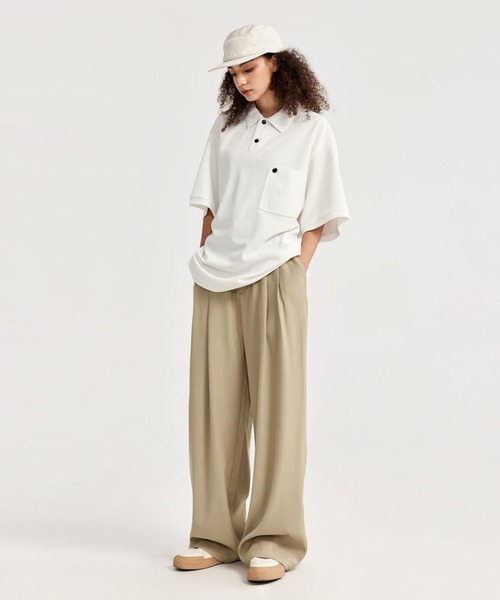 【セール】ワイドレッグ バギー トラウザーパンツ（スラックス）｜CORPUS TOKYO（コーパス トーキョー）