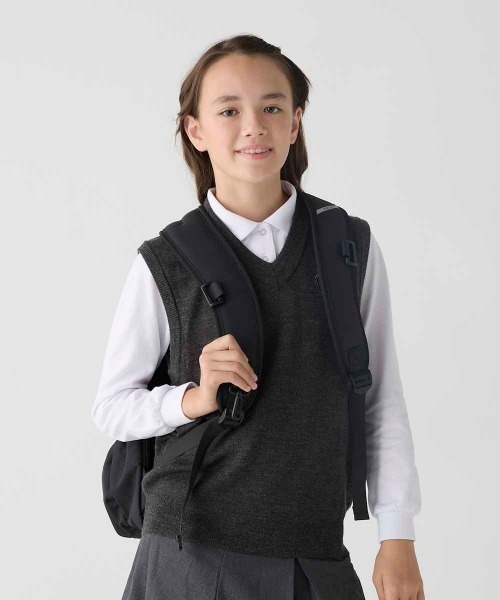 BEAMS SCHOOL（ビームススクール）の「【BEAMS SCHOOL:ビームス スクール】 キッズ ラウンドリュック 36L　学校　部活　塾　バックパック（バックパック/リュック・キッズ・ブラック・FREE）」の2枚目の写真