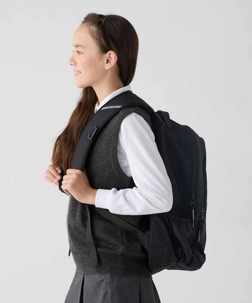 BEAMS SCHOOL（ビームススクール）の「【BEAMS SCHOOL:ビームス スクール】 キッズ ラウンドリュック 36L　学校　部活　塾　バックパック（バックパック/リュック・キッズ・ブラック・FREE）」の6枚目の写真