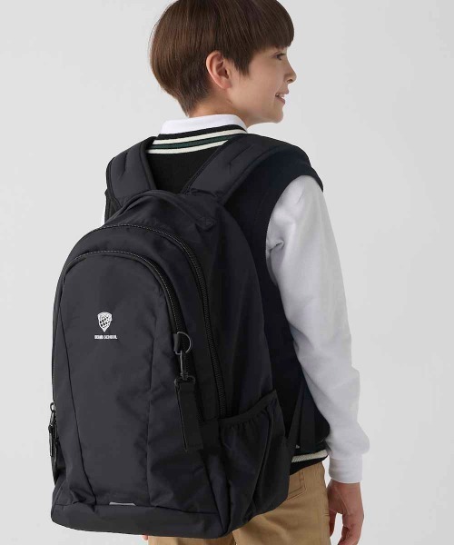 BEAMS SCHOOL（ビームススクール）の「【BEAMS SCHOOL:ビームス スクール】 キッズ ラウンドリュック 36L　学校　部活　塾　バックパック（バックパック/リュック・キッズ・ブラック・FREE）」の4枚目の写真