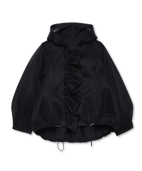 Re.Verofonna（ヴェロフォンナ）の「シアーダンボールフリルパ－カー（パーカー・レディース・ブラック/ブルー/ホワイト・MEDIUM）」の3枚目の写真