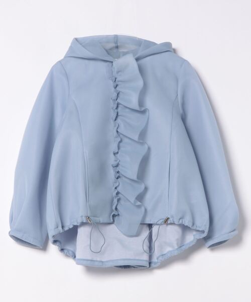 Re.Verofonna（ヴェロフォンナ）の「シアーダンボールフリルパ－カー（パーカー・レディース・ブラック/ブルー/ホワイト・MEDIUM）」の5枚目の写真