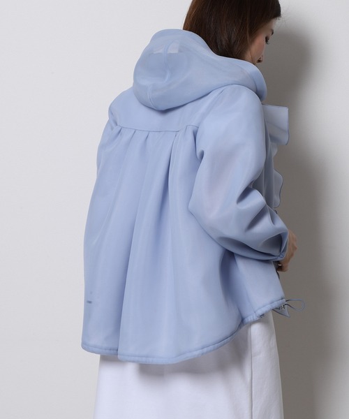 Re.Verofonna（ヴェロフォンナ）の「シアーダンボールフリルパ－カー（パーカー・レディース・ブラック/ブルー/ホワイト・MEDIUM）」の9枚目の写真