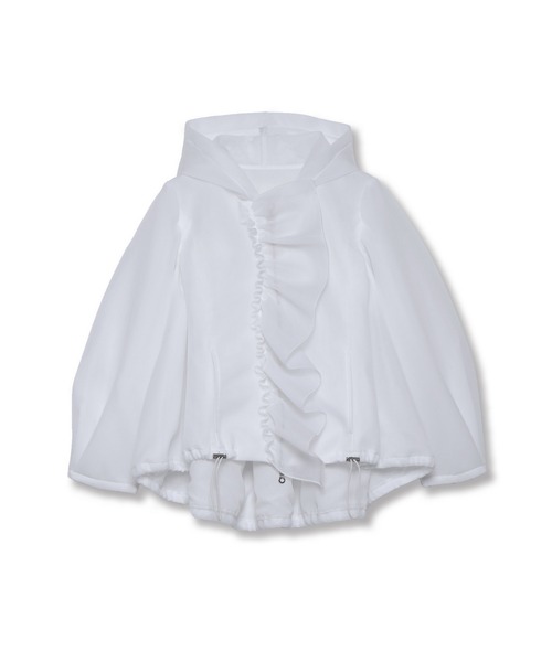 Re.Verofonna（ヴェロフォンナ）の「シアーダンボールフリルパ－カー（パーカー・レディース・ブラック/ブルー/ホワイト・MEDIUM）」の16枚目の写真