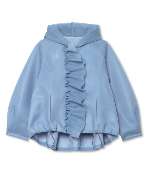 Re.Verofonna（ヴェロフォンナ）の「シアーダンボールフリルパ－カー（パーカー・レディース・ブラック/ブルー/ホワイト・MEDIUM）」の17枚目の写真