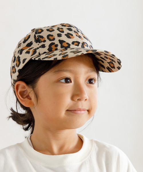 MAKE YOUR DAY（メイクユアデイ）の「ロゴと総柄キャップ（キャップ・キッズ・キャメル/ブラック/チャコールグレー/オレンジ/ベージュ・L/M/S）」の4枚目の写真