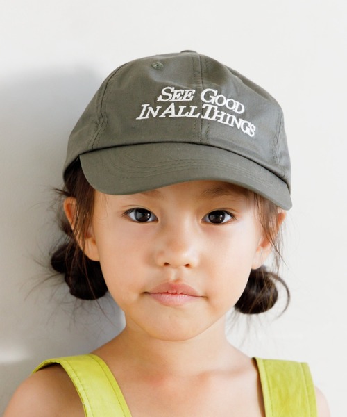 MAKE YOUR DAY（メイクユアデイ）の「ロゴと総柄キャップ（キャップ・キッズ・キャメル/ブラック/チャコールグレー/オレンジ/ベージュ・L/M/S）」の10枚目の写真