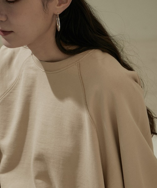 SALON adam et rope'（サロン アダム エ ロペ）の「【WEB限定】サイドジップクロップドスウェット（スウェット・レディース・チャコールグレー/オフホワイト/ベージュ・FREE）」の16枚目の写真