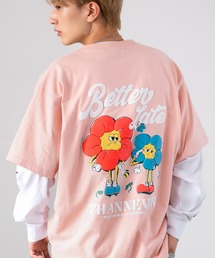 バリエーションプリント 半袖&長袖 アンサンブル Tシャツ