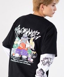 バリエーションプリント 半袖&長袖 アンサンブル Tシャツ