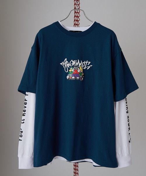 improves（インプローブス）の「バリエーションプリント 半袖＆長袖 アンサンブル Tシャツ（Tシャツ/カットソー・メンズ・ピンク/ホワイト/ネイビー/ブラック/ホワイト系/ブラック系・MEDIUM/LARGE）」の20枚目の写真