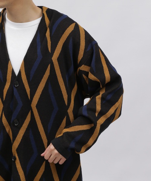 LAKOLE(ラコレ)の「WJQアソート柄カーディガン / 102716(カーディガン/ボレロ・メンズ・ライトグレー/アイボリー/ブラック・X-LARGE/LARGE/MEDIUM)」の15枚目の写真