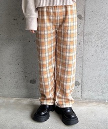 cuorequal（クオレコール）の「もこもこあったかボアチェックパンツ（その他パンツ）」