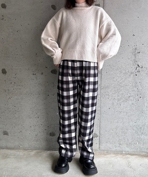 セール】もこもこあったかボアチェックパンツ（その他パンツ
