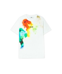 MSGM（エムエスジーエム）の「WATERCOLOR ペイントTシャツ（Tシャツ/カットソー）」