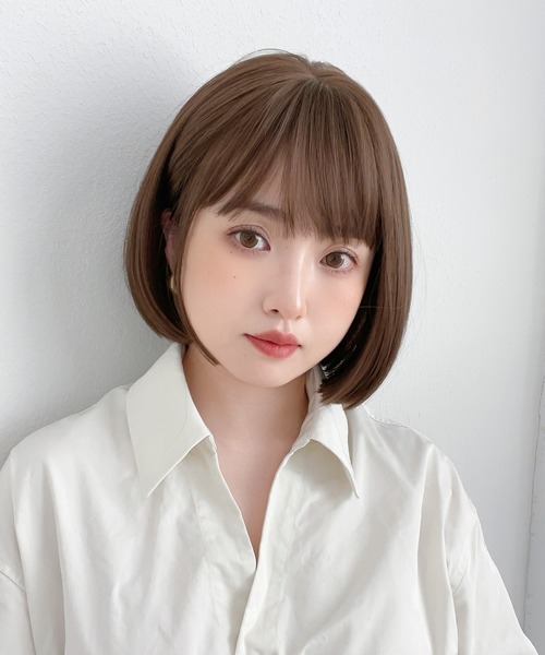 Brightlele（ブライトララ）の「「 カラメルトップスボブ 」 ウィッグ ボブ ショート 自然 フルウィッグ（ウィッグ・レディース・その他12/その他11/その他10/その他9/その他8/その他7/その他5/その他6/その他15/その他14/その他13/その他4/その他1/その他2/その他3・フリー）」の4枚目の写真
