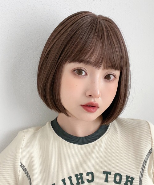 Brightlele（ブライトララ）の「「 カラメルトップスボブ 」 ウィッグ ボブ ショート 自然 フルウィッグ（ウィッグ・レディース・その他12/その他11/その他10/その他9/その他8/その他7/その他5/その他6/その他15/その他14/その他13/その他4/その他1/その他2/その他3・フリー）」の5枚目の写真