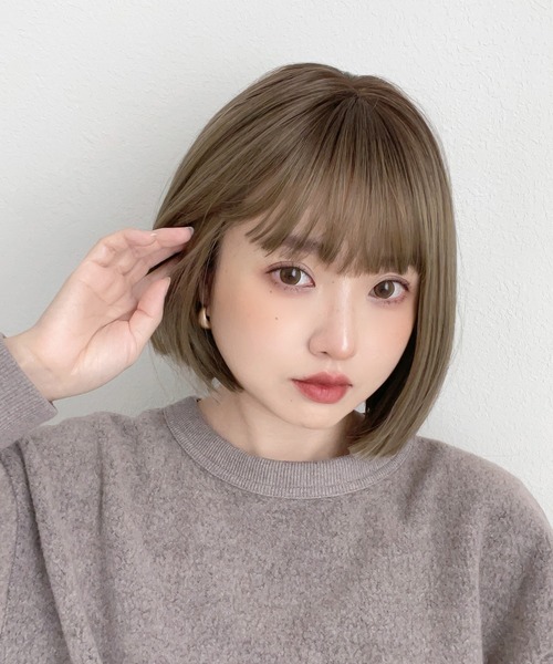 Brightlele（ブライトララ）の「「 カラメルトップスボブ 」 ウィッグ ボブ ショート 自然 フルウィッグ（ウィッグ・レディース・その他12/その他11/その他10/その他9/その他8/その他7/その他5/その他6/その他15/その他14/その他13/その他4/その他1/その他2/その他3・フリー）」の11枚目の写真