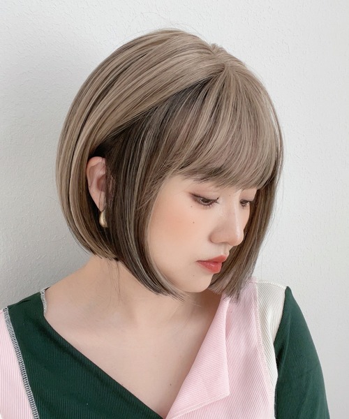 Brightlele（ブライトララ）の「「 カラメルトップスボブ 」 ウィッグ ボブ ショート 自然 フルウィッグ（ウィッグ・レディース・その他12/その他11/その他10/その他9/その他8/その他7/その他5/その他6/その他15/その他14/その他13/その他4/その他1/その他2/その他3・フリー）」の13枚目の写真
