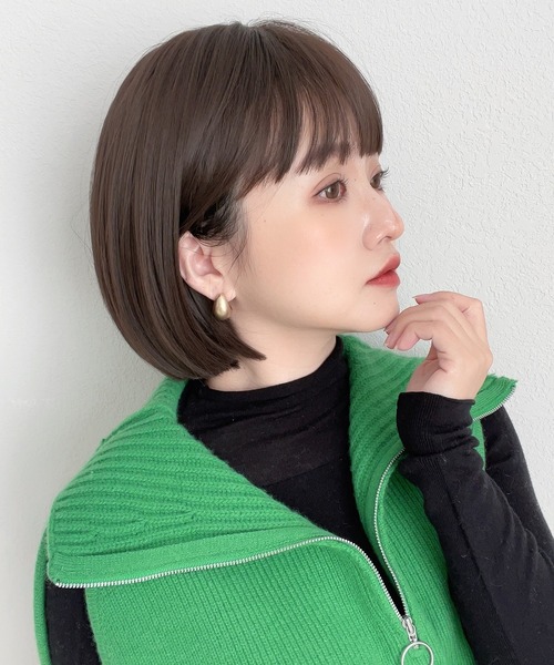 Brightlele（ブライトララ）の「「 カラメルトップスボブ 」 ウィッグ ボブ ショート 自然 フルウィッグ（ウィッグ・レディース・その他12/その他11/その他10/その他9/その他8/その他7/その他5/その他6/その他15/その他14/その他13/その他4/その他1/その他2/その他3・フリー）」の18枚目の写真