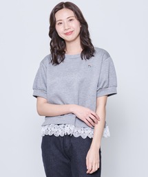 Arnold Palmer | レーススリーブ カット プルオーバー(Tシャツ/カットソー)