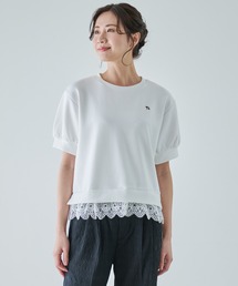 Arnold Palmer | レーススリーブ カット プルオーバー(Tシャツ/カットソー)