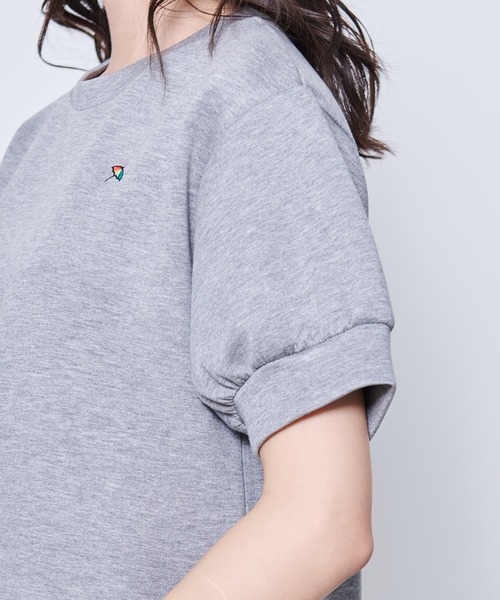 Arnold Palmer（アーノルドパーマー）の「レーススリーブ カット プルオーバー（Tシャツ/カットソー・レディース・ホワイト/ダークネイビー/杢グレー・S/M/L）」の5枚目の写真