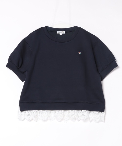 Arnold Palmer（アーノルドパーマー）の「レーススリーブ カット プルオーバー（Tシャツ/カットソー・レディース・ホワイト/ダークネイビー/杢グレー・S/M/L）」の19枚目の写真