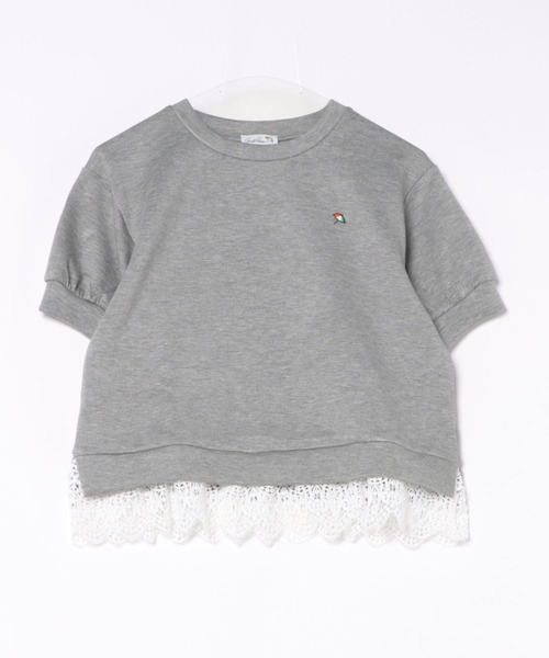 Arnold Palmer（アーノルドパーマー）の「レーススリーブ カット プルオーバー（Tシャツ/カットソー・レディース・ホワイト/ダークネイビー/杢グレー・S/M/L）」の21枚目の写真