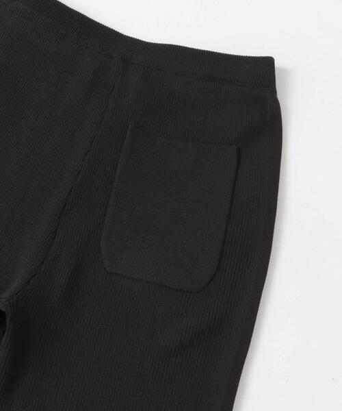 FORK&SPOON（フォークアンドスプーン）の「FORK&SPOON　マシンウォッシャブルリブニットパンツ（その他パンツ・レディース・ライトグレー/ブラック/グレー・2/1）」の12枚目の写真