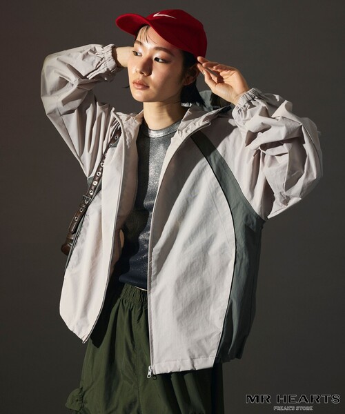 MR's Shop セール】限定展開 MR HEARTS/ミスターハーツ 2TONE SWITCHING ZIP UP