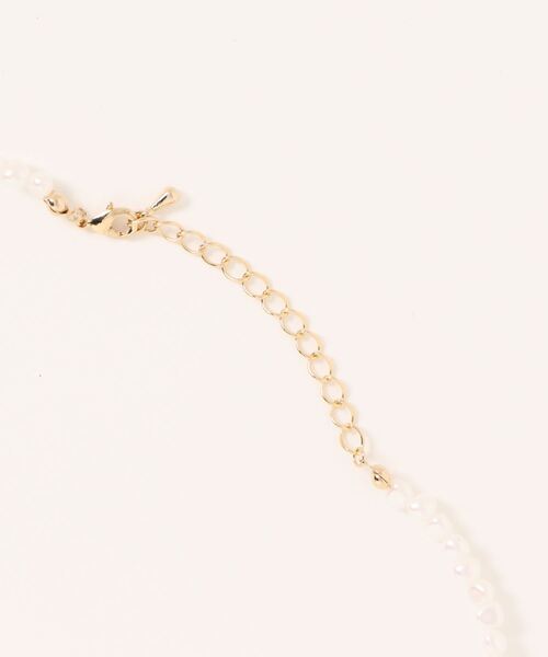 flower（フラワー）の「パーリーハートネックレス（ネックレス・レディース・ホワイト・FREE）」の6枚目の写真