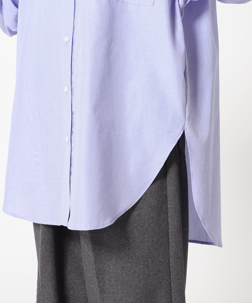 CITYSHOP(シティーショップ)の「《追加》BIG SILHOUETTE シャツ(シャツ/ブラウス・レディース・ホワイト/ライトブルー・FREE)」の8枚目の写真