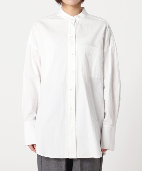 CITYSHOP(シティーショップ)の「《追加》BIG SILHOUETTE シャツ(シャツ/ブラウス・レディース・ホワイト/ライトブルー・FREE)」の12枚目の写真