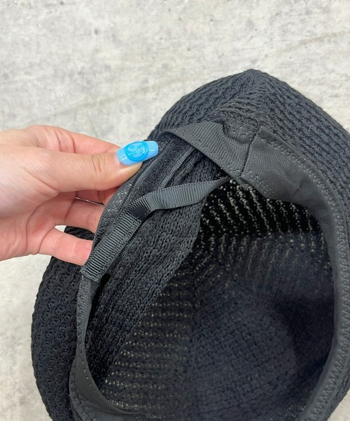 WHO'S WHO gallery(フーズフーギャラリー)の「クロシェ編みベレー(ハンチング/ベレー帽・レディース・ブラック/オフホワイト・FREE)」の6枚目の写真