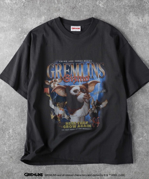 Right-on(ライトオン)の「【GREMLIMS】ラップTシャツ(Tシャツ/カットソー・メンズ・ホワイト/ブラック/ダークグレー/ブラック×ホワイト・M/L/XL)」の4枚目の写真