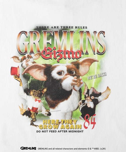 Right-on(ライトオン)の「【GREMLIMS】ラップTシャツ(Tシャツ/カットソー・メンズ・ホワイト/ブラック/ダークグレー/ブラック×ホワイト・M/L/XL)」の7枚目の写真